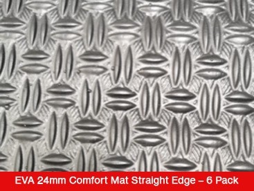 EVA 24mm Comfort Mat Chequer Plate Design – S/E 6 Pack - FREE SHIPPING